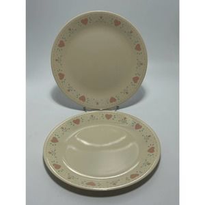 Corelle Forever Yours 10” Dinner Plates Lot of 2